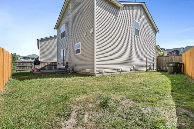 Fully Fenced Yard