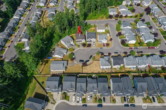 Overhead View Of Community