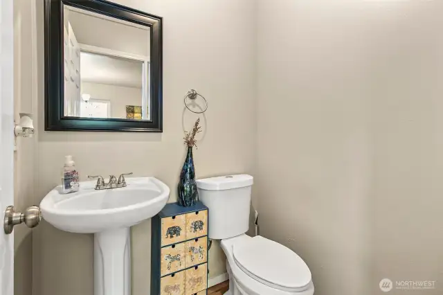 Main Floor Has 1/2 Bathroom