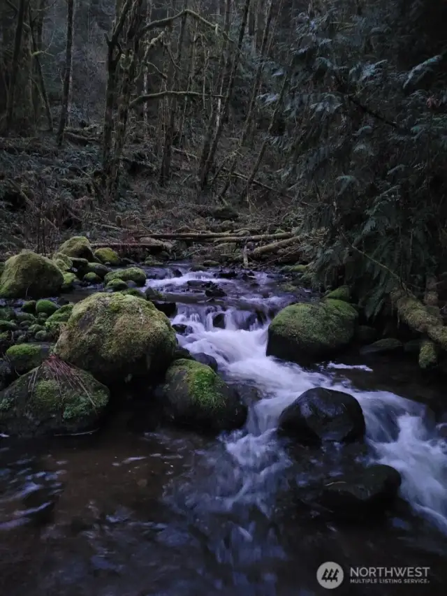 Hanstad Creek is year round, walk  the trail to the  little beach