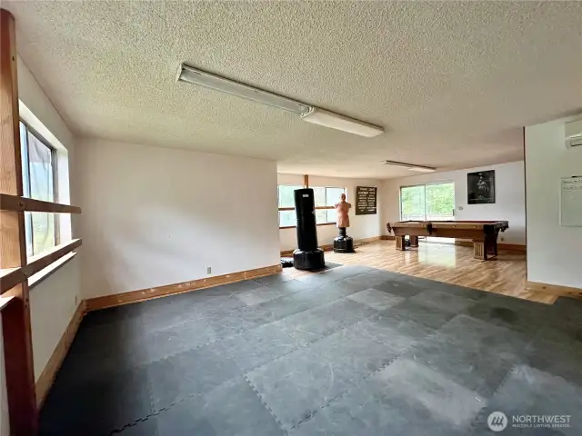 Main great room, currently used as a bedroom