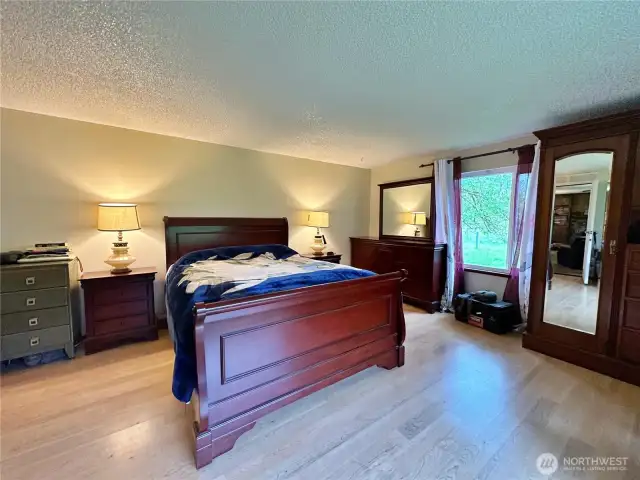 Main great room, currently used as a bedroom