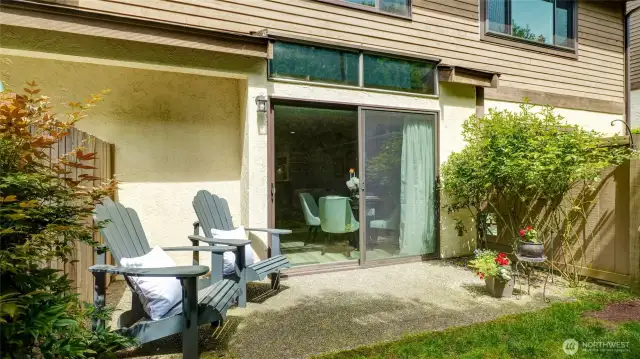 Patio with yard