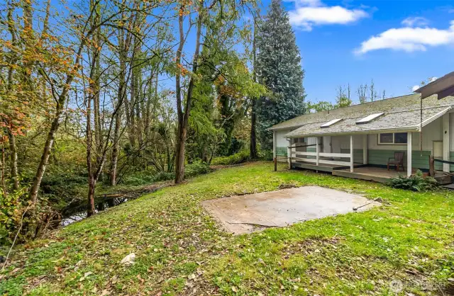 Back view of home