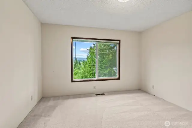 Just down the hall from the great room is Bedroom 2 with those same amazing views!