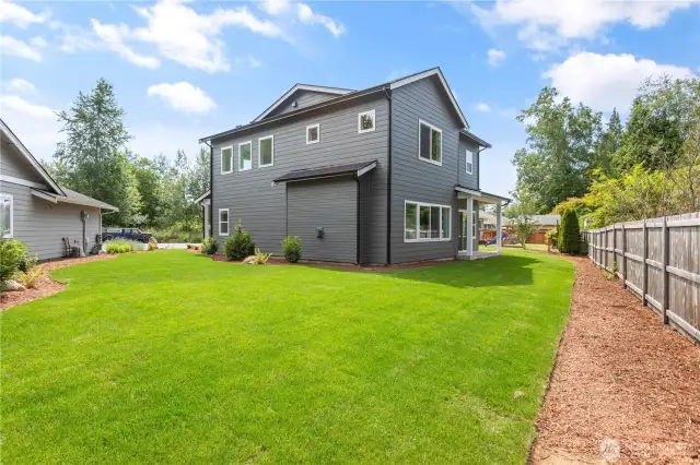 Big yard to play in.