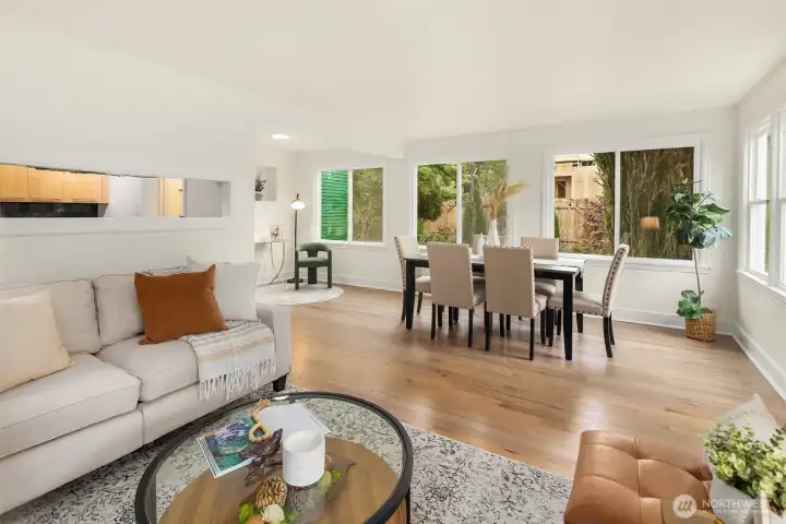 Warm and inviting space to welcome family and friends