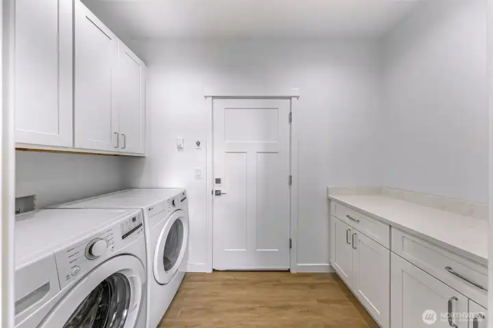 main house utility room with extra storage!