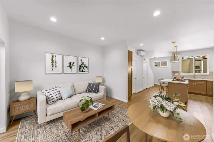 Unit A living room