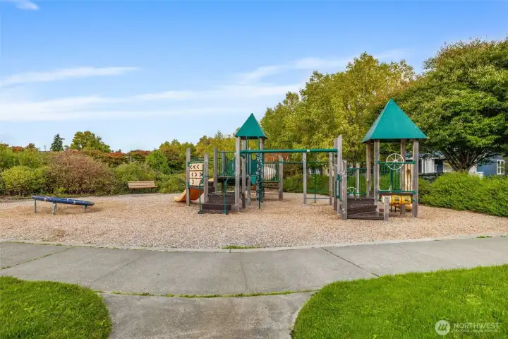 Playgrounds and parks just steps from your door