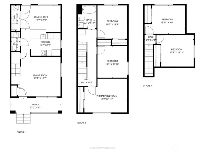 Three levels of living, ready to fit your story