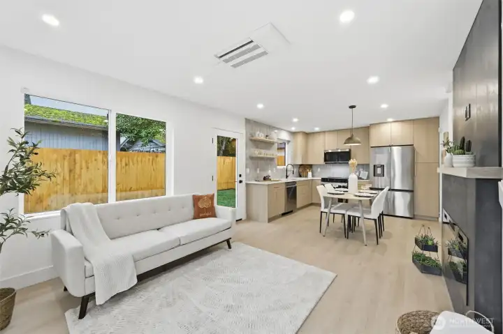 Modern open-concept main floor.