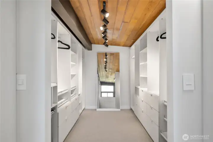 walk in closet with built ins