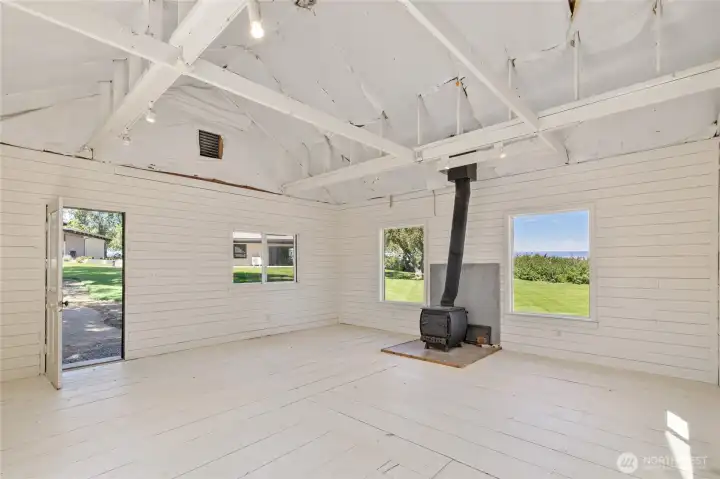 Original schoolhouse on the property that is ideal for creative space