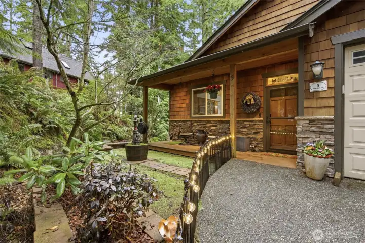 Sweet, private porch.