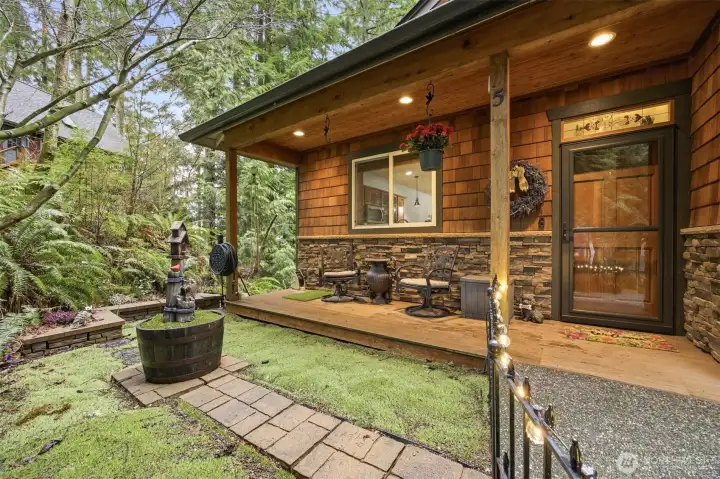 Fenced area for pets or place for more garden.