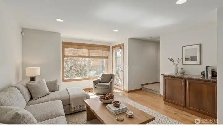 Living room. Virtually staged