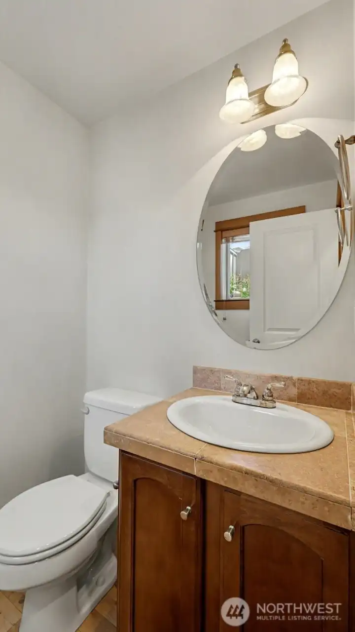 Half bathroom on main floor