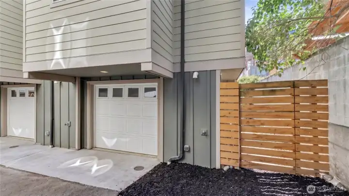 Attached 1 car garage