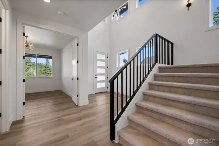 lower level bedroom or flexible office space