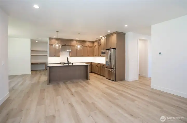 Open Concept Kitchen with large island Open Concept Kitchen with large island