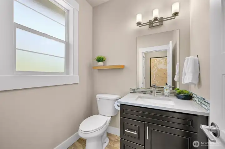 Half bath on main floor