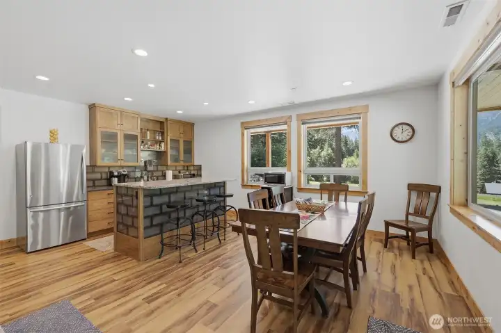 Kitchenette and Dining Room ~ Lower Level
