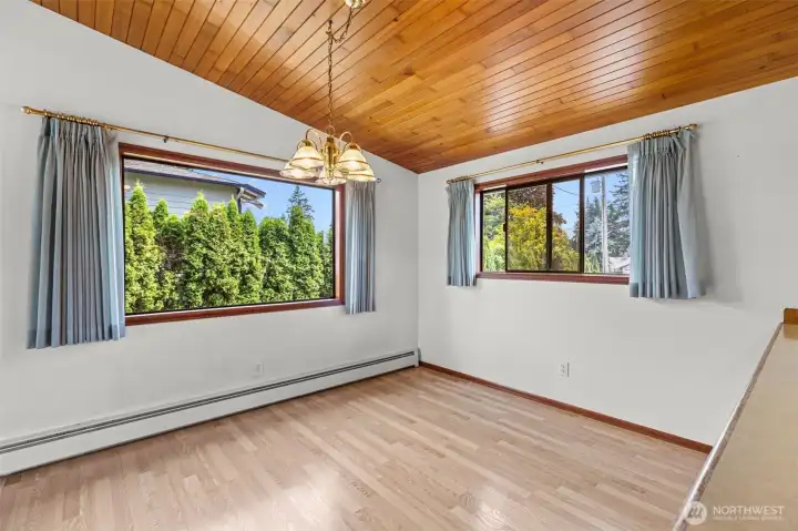 Great natural light flows into the Dining Room just off kitchen