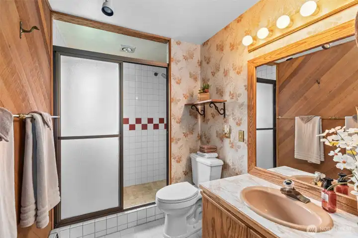 Updated 3/4 Bath on lower level