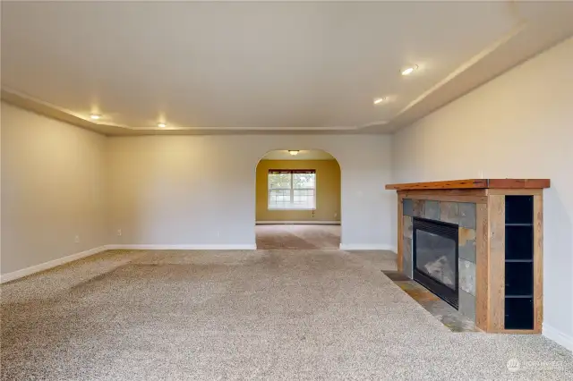 Living room facing Dining room