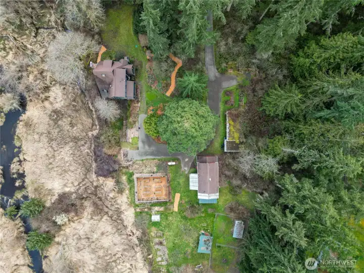 Two Homes on 11 Acres with Chimacum creek.