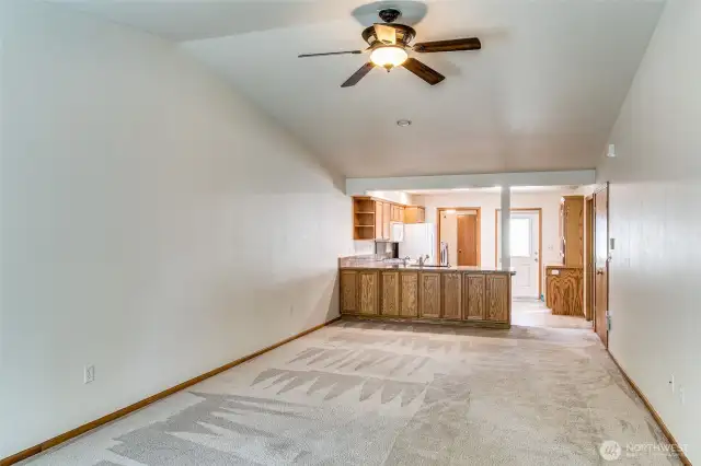 So much storage! Unique feature of this condo is the extra cabinetry on this side of the counter too.