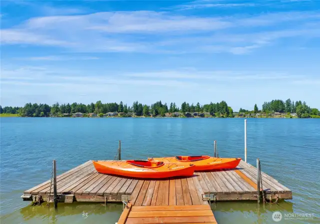 Long Lake-Private floating Dock
