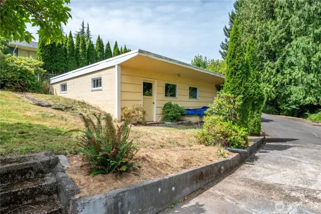 Large detached garage