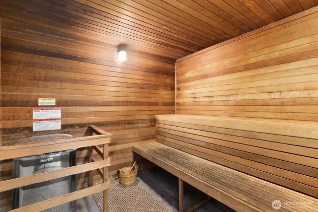 Separate Saunas for men and women