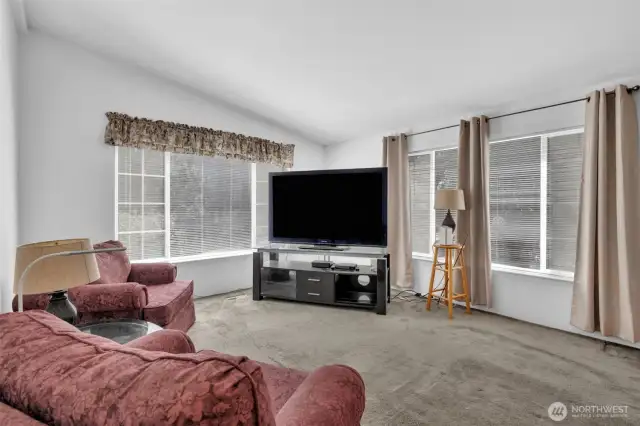 Family room off kitchen.