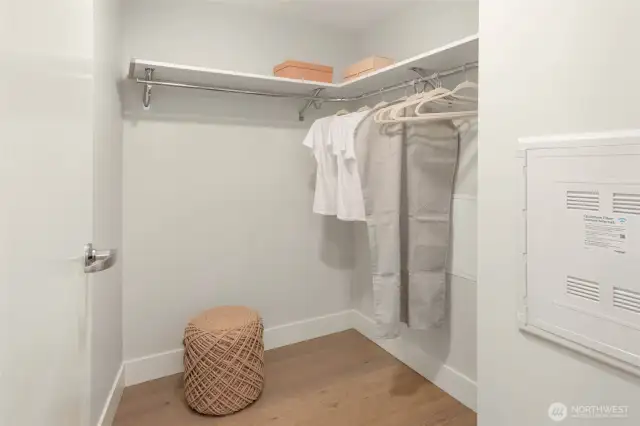 Hallway walk-in closet