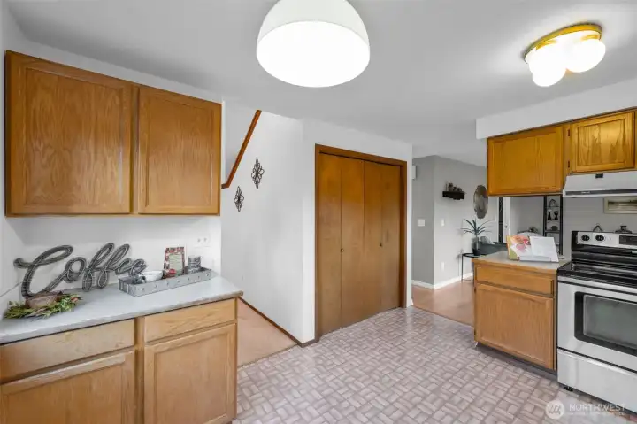 Great pantry space and roomy cabinetry.