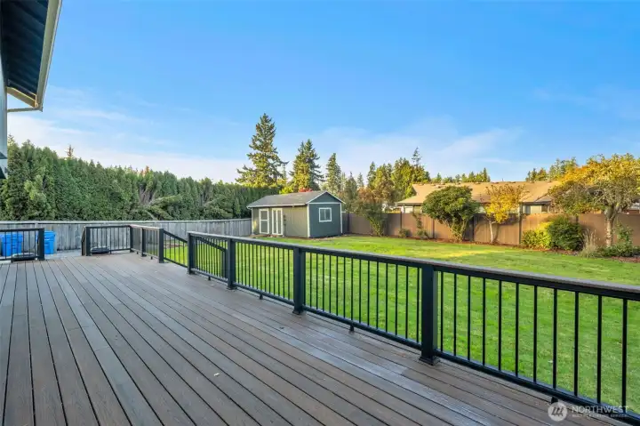 Entertaining Trex deck.