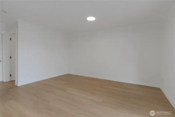 Family room to bath, laundry room & Garage