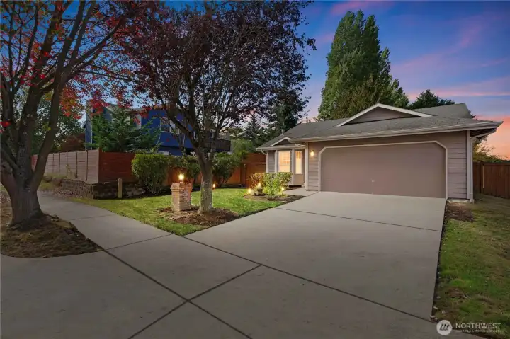 Plenty of off street parking and a two car garage