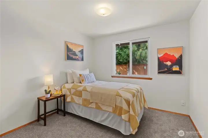 Bedroom 2 is a nice sized room