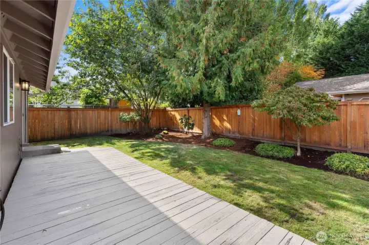 Nice and level!  Just perfect and fully fenced
