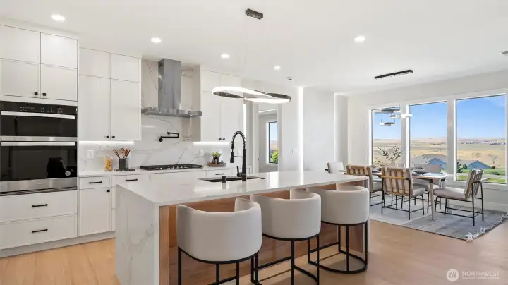 Large kitchen island