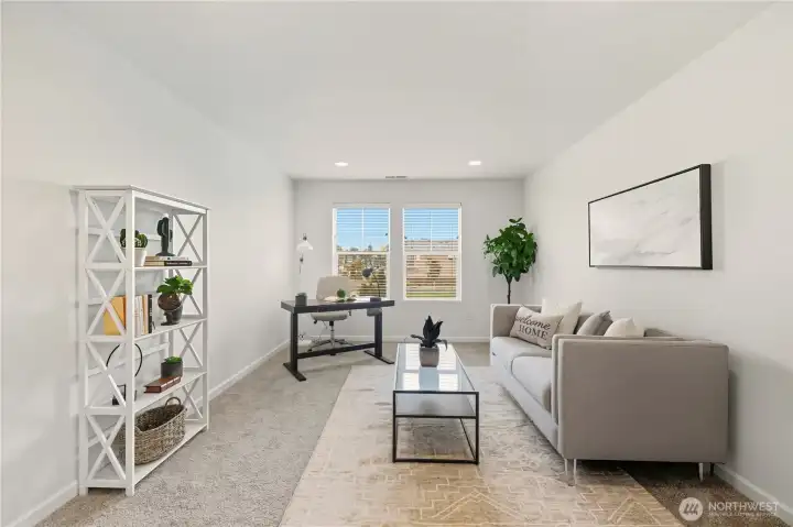 Bonus room - this makes a fantastic office or play or media room.