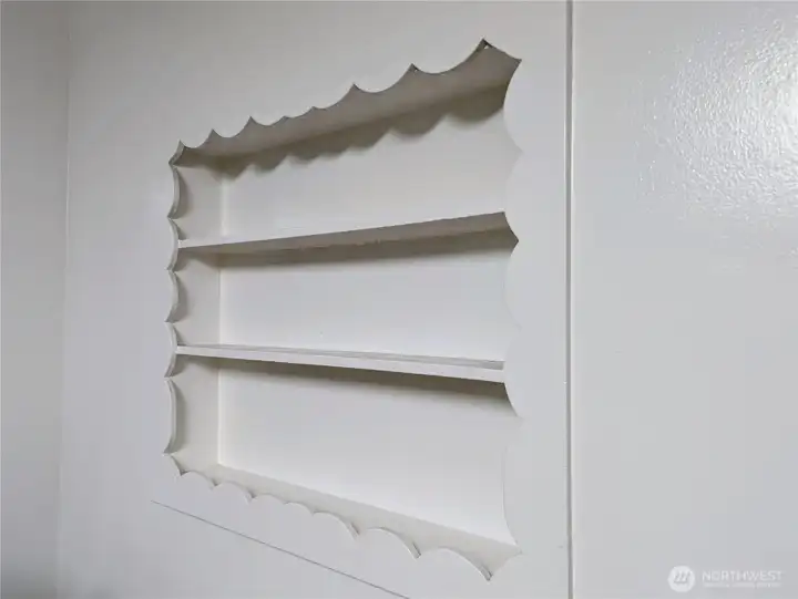 Cutest kitchen shelving!