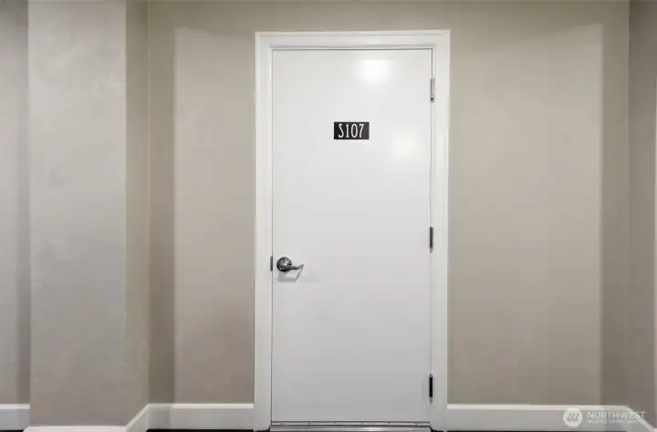 Large storage room right across the hall.