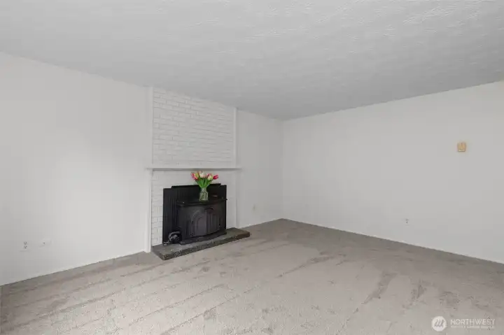 Can you imagine how cozy this wood-burning insert makes the Living Room on chilly nights?