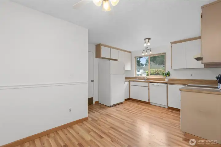 You really do need to tour this home to feel how well used the space is.  There is ample countertop space and plenty of cabinetry to store all of your kitchen tools.  I also use Gorilla shelves in my Garage for dry/larger storage.  This is fantastic functionality!