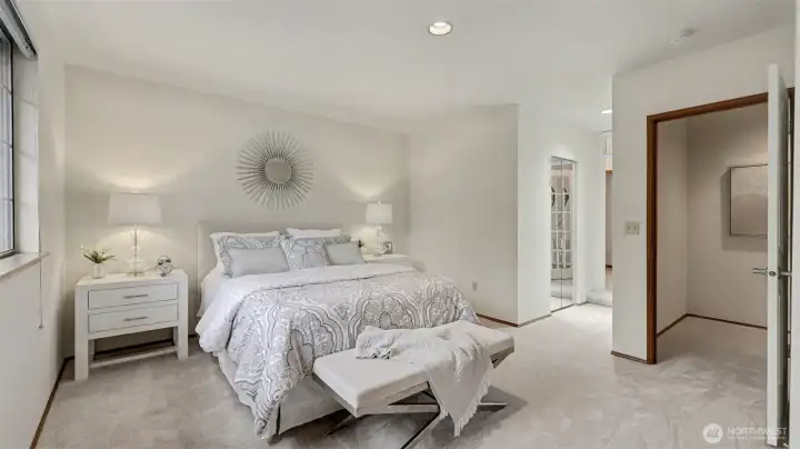 A 2nd view of the primary suite.